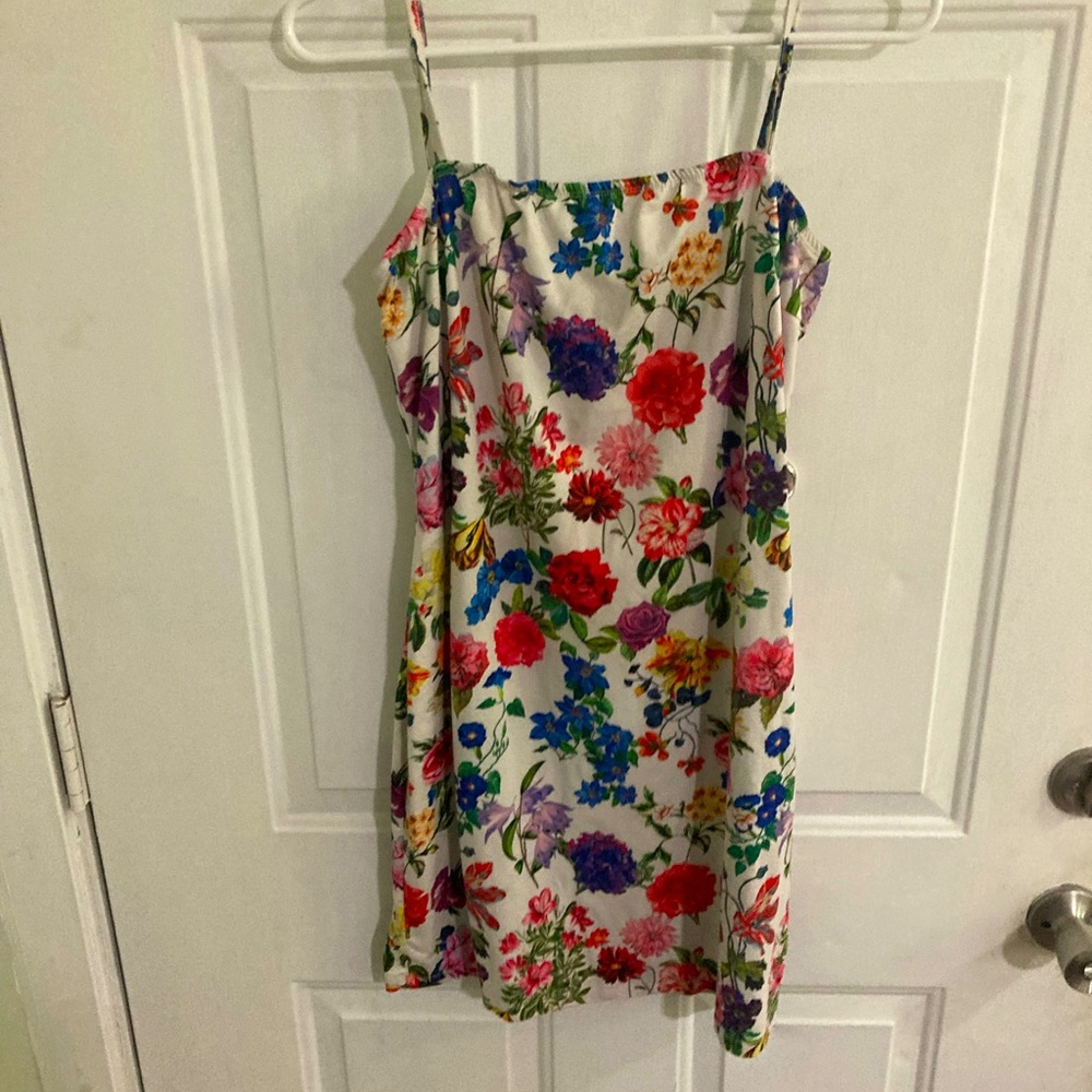 This mini floral dress